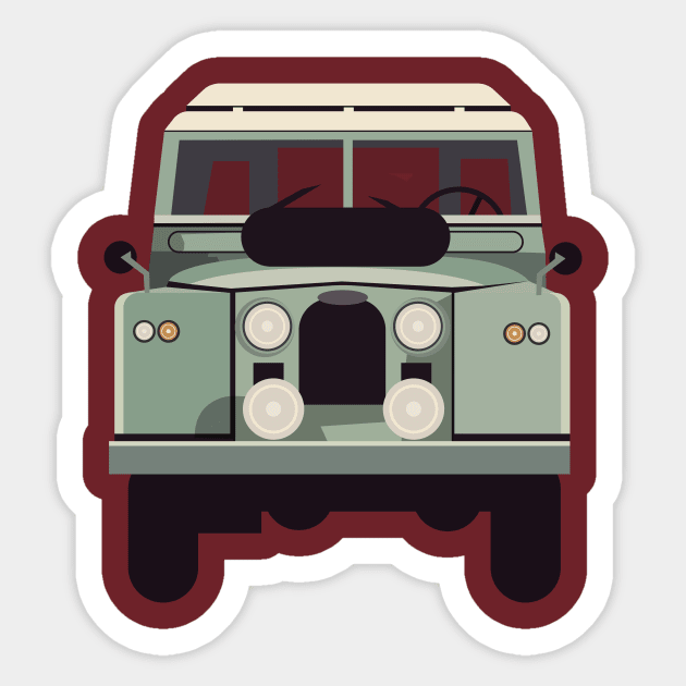 Defender Sticker by nicholashugginsdesign